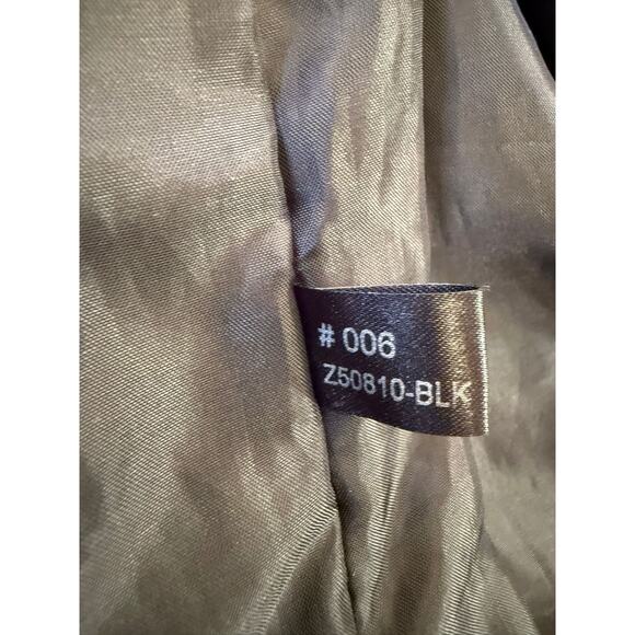 Sonoma Jean Company Small Women's Black Leather Jacket Zipper Closure - Picture 4 of 16